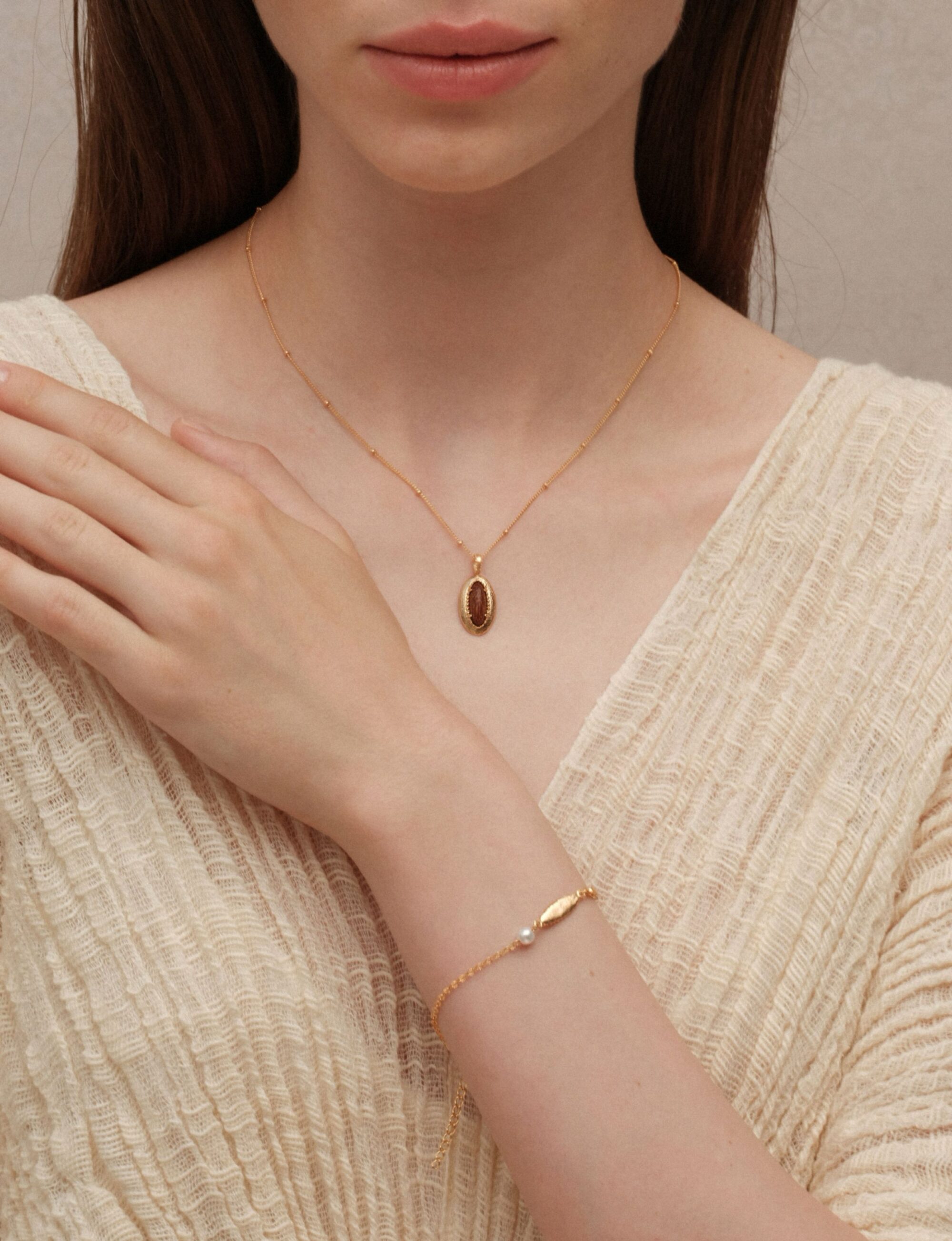 everleaf pearl leaf bracelet